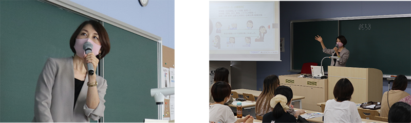 京都ノートルダム女子大学で出張授業