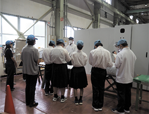 滋賀県・北大津高等養護学校の会社見学
