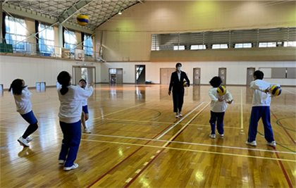 大津市立伊香立中学校で出張授業