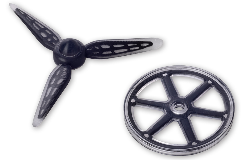 複合材3Dプリンターの造形サンプル