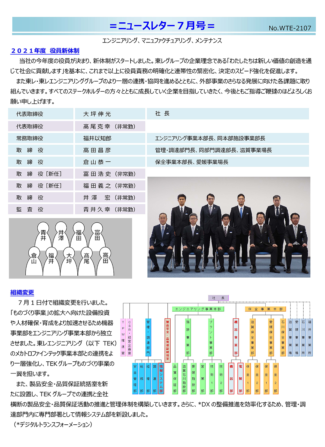 ニュースレター（2021年7月号）